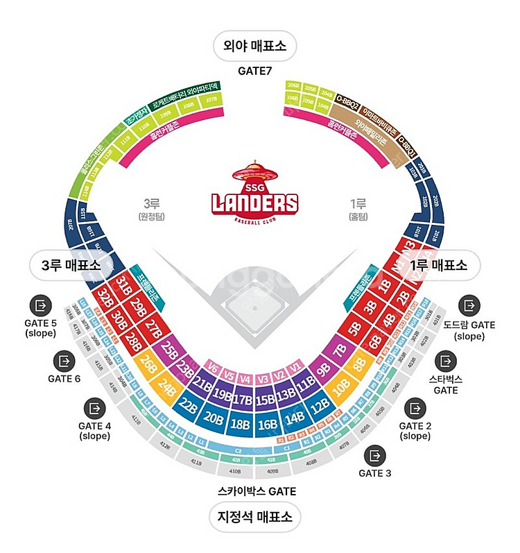 10/1 ssg랜더스 vs 기아 1루 홈커존 양도합니다--0