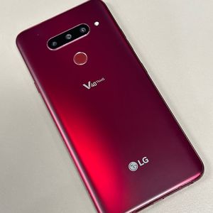 LG V40 레드색상 128기가 기능정상 초미세파손 5만에판매합니다