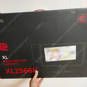 벤큐 XL2566K 360hz dyac+ 0.5ms fps 게이밍 모니터 부천