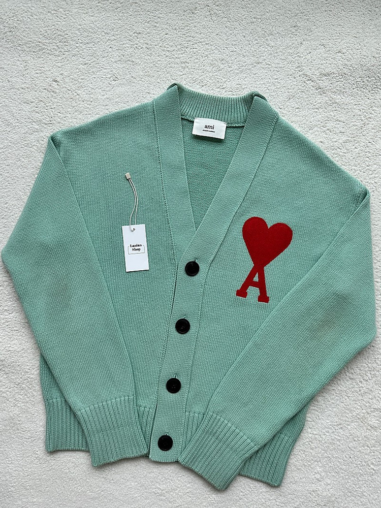 [S급/매장판] 아미 빅하트 가디건 민트 XS 이미지