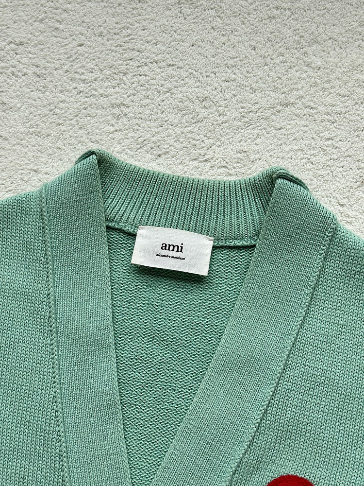 [S급/매장판] 아미 빅하트 가디건 민트 XS 이미지