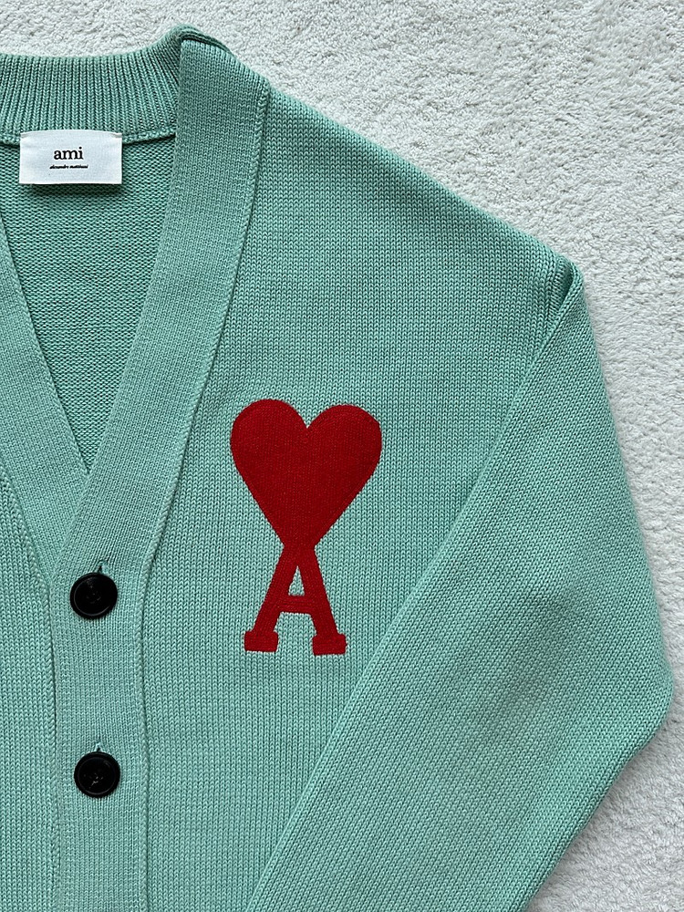 [S급/매장판] 아미 빅하트 가디건 민트 XS 이미지