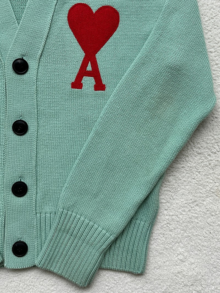 [S급/매장판] 아미 빅하트 가디건 민트 XS 이미지
