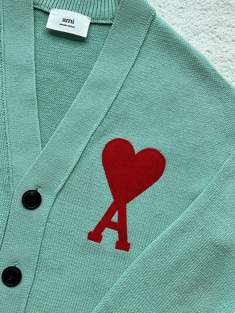 [S급/매장판] 아미 빅하트 가디건 민트 XS 이미지