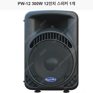 soundart PW-12 300W짜리 스피커 단품으로 1개 팝니다!