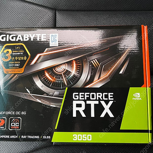 미사용 기가바이트 RTX3050 8g 팝니다