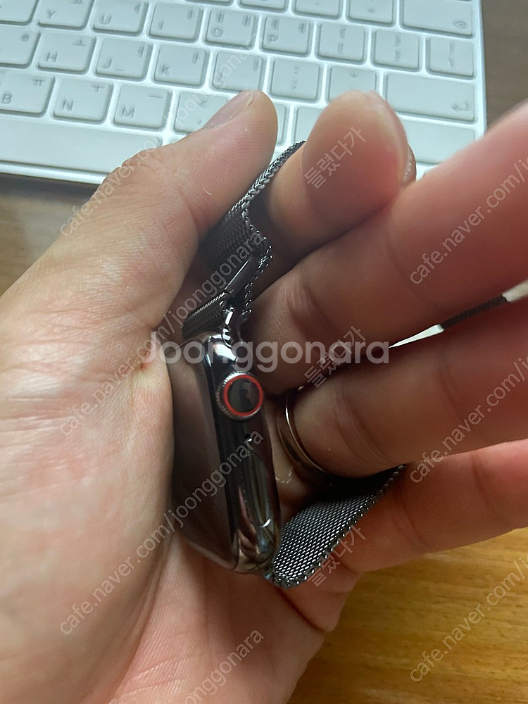 애플워치6 40mm 스뎅 그래파이트 셀룰러--1