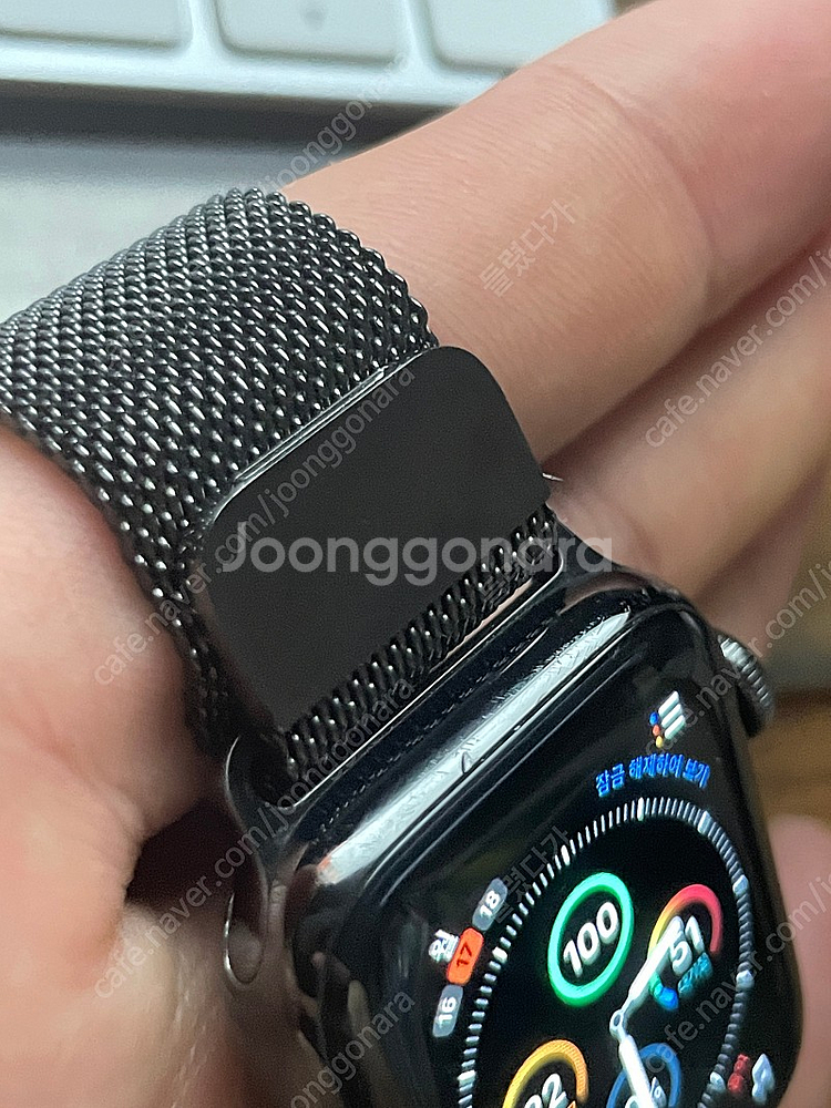애플워치6 40mm 스뎅 그래파이트 셀룰러--2