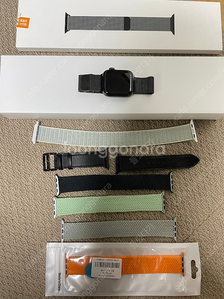 애플워치6 40mm 스뎅 그래파이트 셀룰러--4