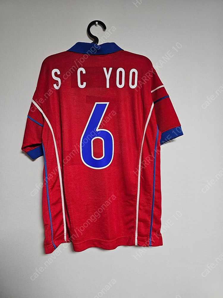 98-02 한국 축구 국대 홈 유상철 유니폼 이미지