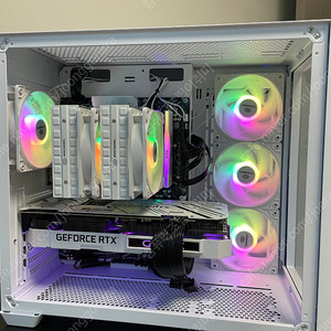 7800x3d + 3080ti + 튜닝램 고사양 화이트 게이밍 컴퓨터 본체(7600 13600k 13700K 3080 3090 4070 4070ti)