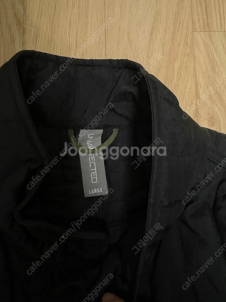 [L] 21FW 언어펙티드 퀄티드 블루종 블랙--2