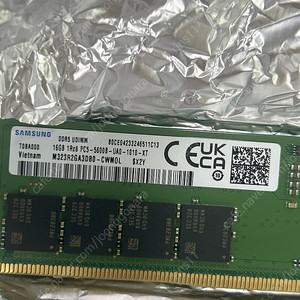 삼성전자 DDR5 44800(5600MHz) 16GB 팝니다 1개