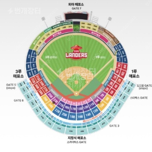 10.6(금)ssg 대 한화 3루 응원석 27구역 D열 1장