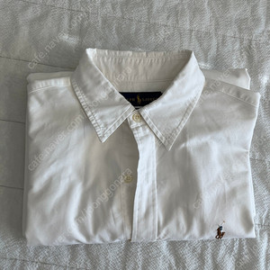 폴로 남성 클래식핏 옥스포드 Classic Fit Oxford Cotton Shirt 화이트 셔츠 m사이즈