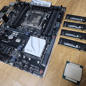 ASUS X99-E + E5-1660 V3(8코어 i7-5960X동일) + 맥추출 8G * 4EA(택포23만)