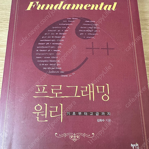 Fundamental C++ 프로그래밍 원리 팝니다.