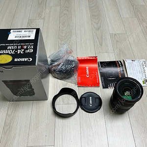 캐논 신계륵 24-70mmL2 + 캐논필터 120만원