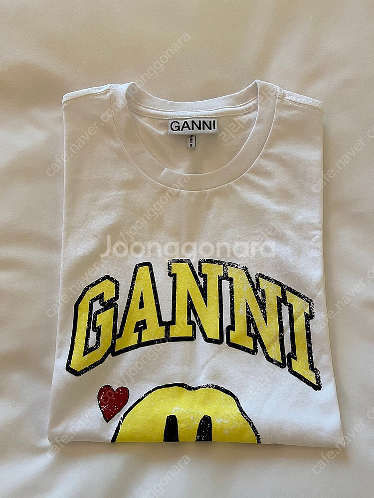 가니 스마일 하트 티셔츠 GANNI--0