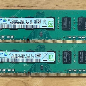 RAM 램 4G ﻿2Rx8 PC3-12800U 삼성