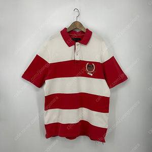 타미힐피거 스트라이프 카라 티셔츠 (XL size / RED)