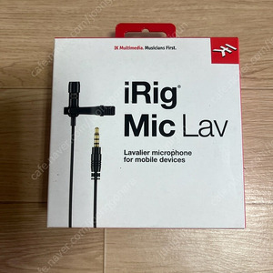 스마트폰 핀 마이크 iRig Mic Lav-2개