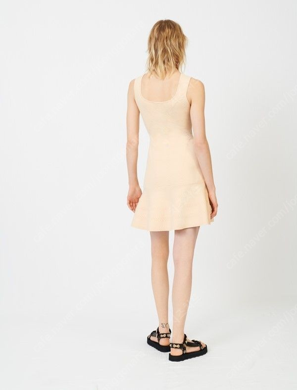 마쥬 룰러니 니트 드레스 34 새상품(RULANY Fine knit jacquard dress)--1