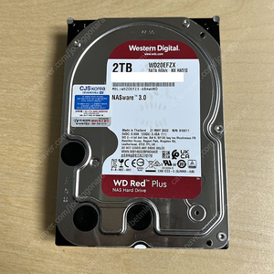 WD RED Plus 2TB NAS 용 HDD 2개 판매