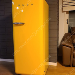 스메그 냉장고 SMEG FAB28 노란색 팝니다