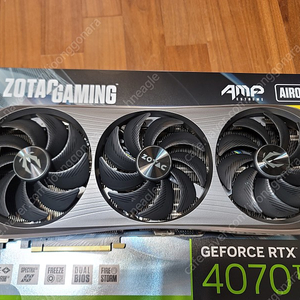 Zotac amp airo 4070ti 판매합니다.