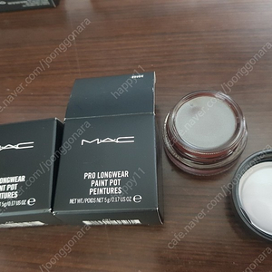 MAC 맥 프로 롱웨어 페인트 팟 부지 BOUGIE, 베어 스터디 BARE STUDY 새상품. 크림 아이섀도우