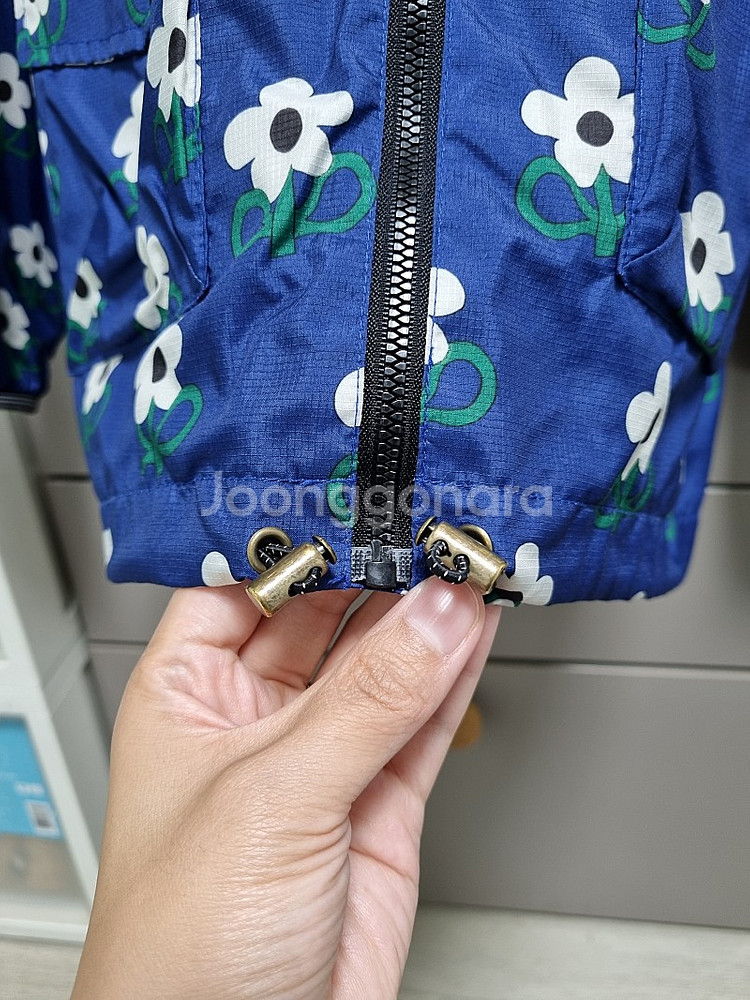 리미떼두두 블루플라워 바람막이 점퍼 XL 120--3