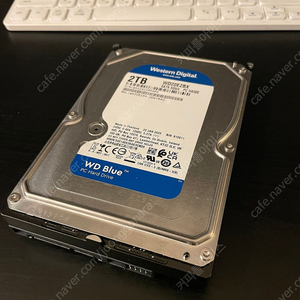 wd blue hdd 하드디스크 2tb 23.3월 구매!