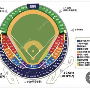 10월 10일 LG vs 롯데 1루 네이비3연석