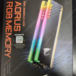 기가바이트 어로스 16기가 램 GIGABYTE AORUS DDR4-3600 CL18 RGB with Demo kit 패키지 (16GB(8Gx2))