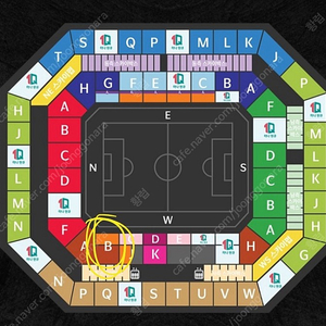 대한민국vs튀니지 친선경기 1등석 B (W-B구역) 2연석 판매