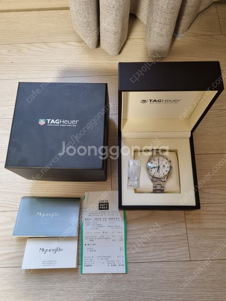 태그호이어 까레라 블루핸즈 크로노 CAS2111 - 150만원--5