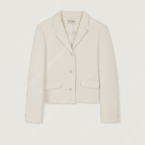 레터 버나뎃 트위드 자켓 / letter Bernadette tweed jacket (cream)