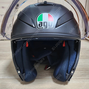 agv 헬멧 M싸이즈 매트블랙 오픈페이스 반모