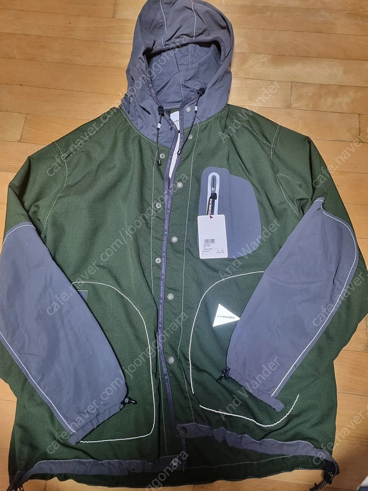 앤드원더 벤트후디 그린 5사이즈 새상품--2