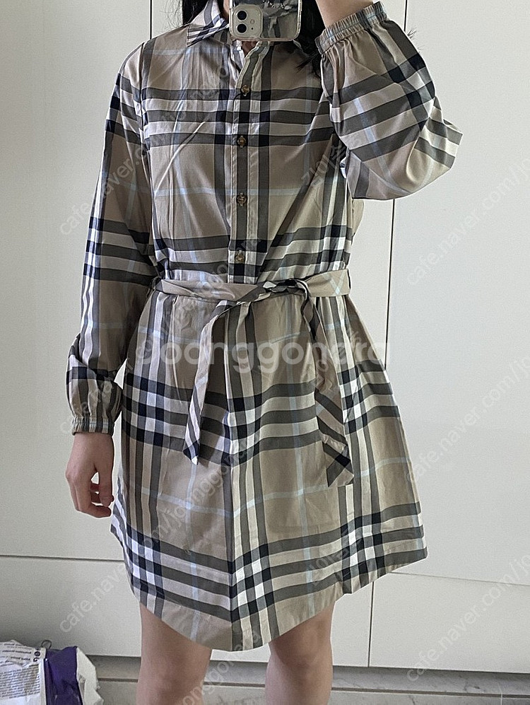 새상품 버버리 셔츠 원피스 버버리키즈 14y 55사이즈--2