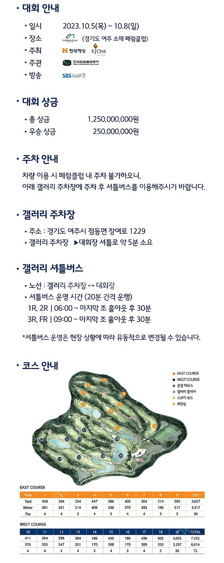 현대해상 최경주 인비테이셔널 4매 팝니다.--2