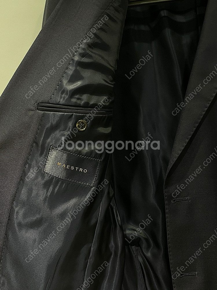 마에스트로 다크네이비 수트 자켓 (48 사이즈, 제냐 원단)--2