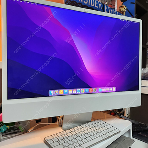 아이맥 iMac 2021 실버 (M1, 24인치, RAM 16GB, SSD 512GB)