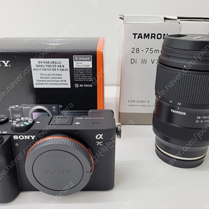 소니a7c 블랙바디 +탐론28-75mm g2 판매합니다.