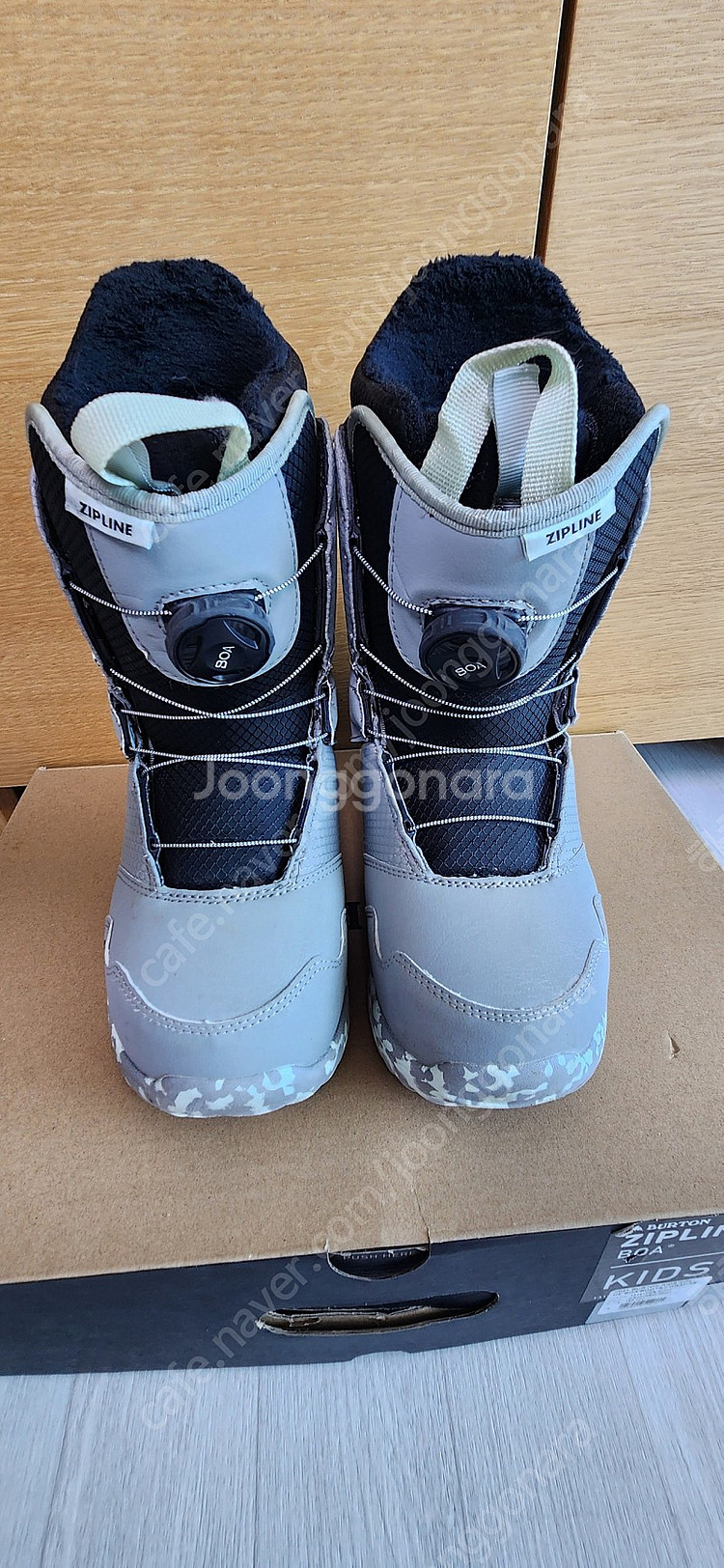 초등 아동 스노우보드 버튼 예세이어 데크125cm+리플렉스 바인딩+집라인 보아부츠220사이즈 세트--3