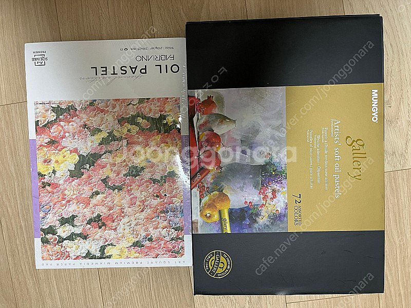 문교 오일파스텔 72색+전용 스케치북--1