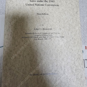 Uniform Law for International Sales under the 1980 United Nations Convention 제본판