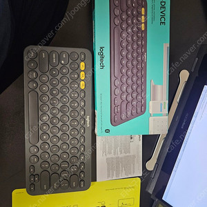 로지텍 K380(키보드), M350(마우스) 블랙 세트 팝니다