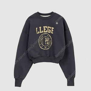 새상품 ) 렉토 로고 맨투맨 여성용 판매합니다. LLEGE LOGO SWEATSHIRT (BLUISH CHARCOAL)